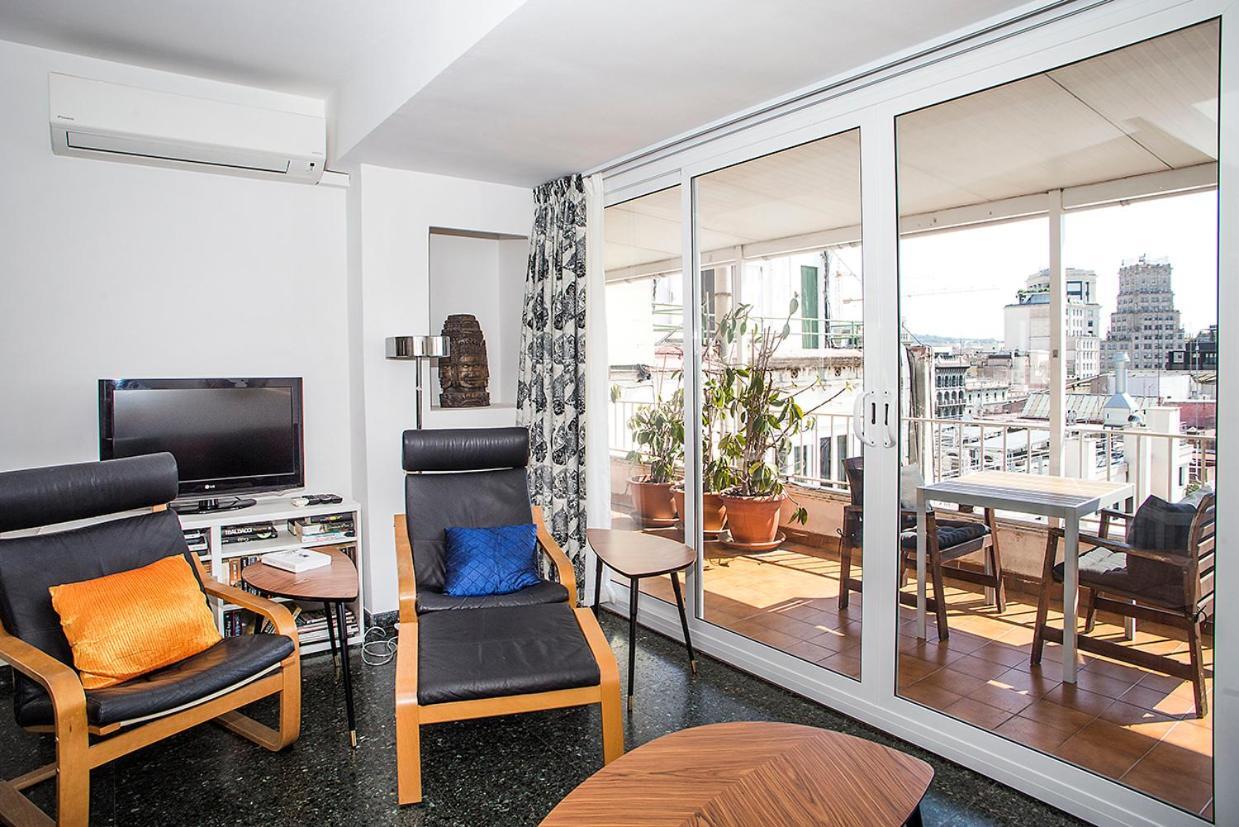 Ferienwohnung The Gran Via Penthouse Barcelona Exterior foto